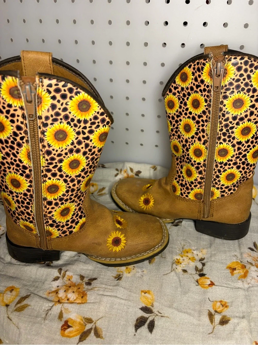 Twisted X Yellow Sunflower Brown Western Boots